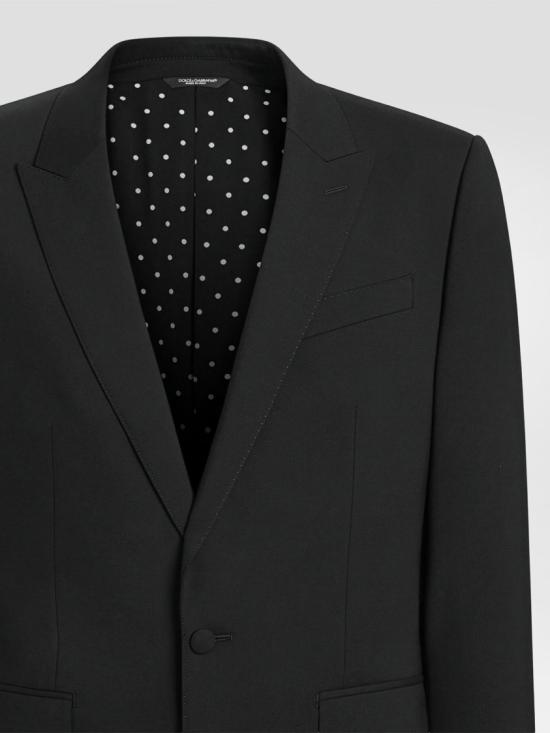 26SS 돌체앤가바나 싱글 브레스티드 뉴 마티니 캔버스 자켓 G2VZ7T FUBFT Black - DOLCE & GABBANA
