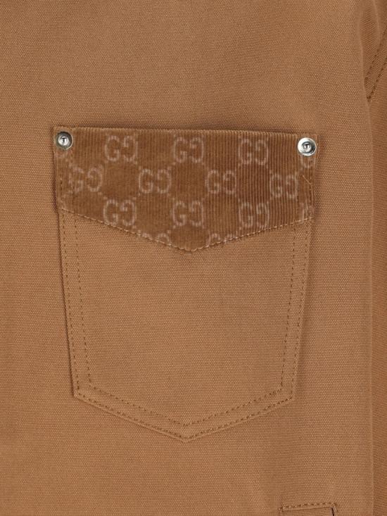 26SS 구찌 GG 디테일 집업 자켓 854304 ZAUJI Brown - GUCCI