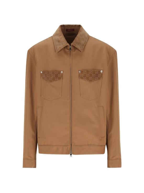 26SS 구찌 GG 디테일 집업 자켓 854304 ZAUJI Brown