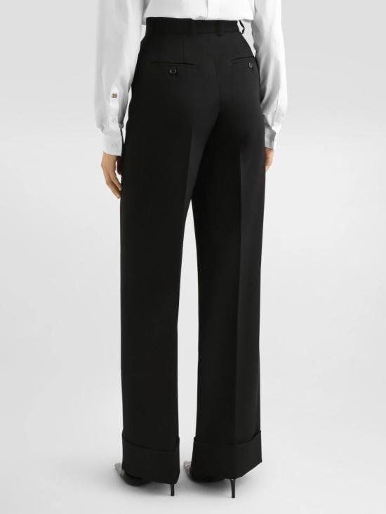 26SS 돌체앤가바나 울 개버딘 트라우저 FTBM0T FU2OW Black - DOLCE & GABBANA