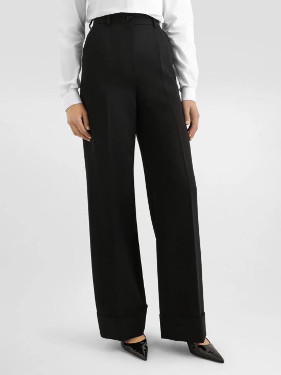 26SS 돌체앤가바나 울 개버딘 트라우저 FTBM0T FU2OW Black - DOLCE & GABBANA