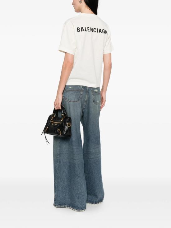 26SS 발렌시아가 백 미디엄 핏 티셔츠 850990 TTVJ1 White - BALENCIAGA