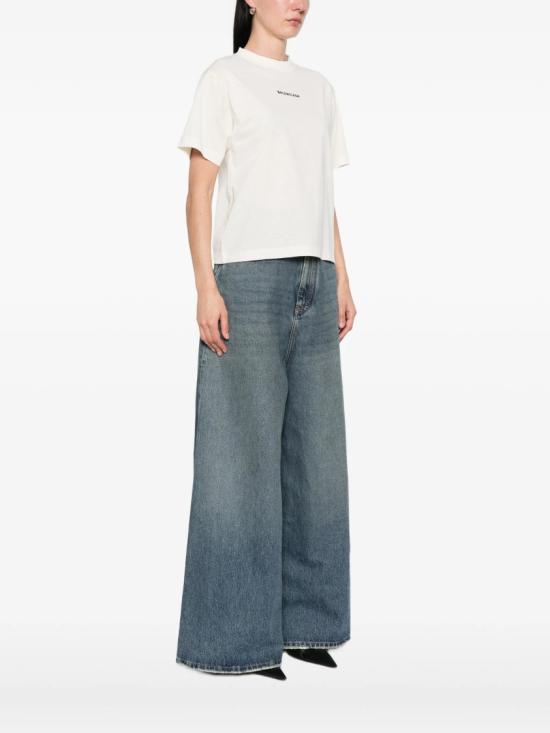 26SS 발렌시아가 백 미디엄 핏 티셔츠 850990 TTVJ1 White - BALENCIAGA