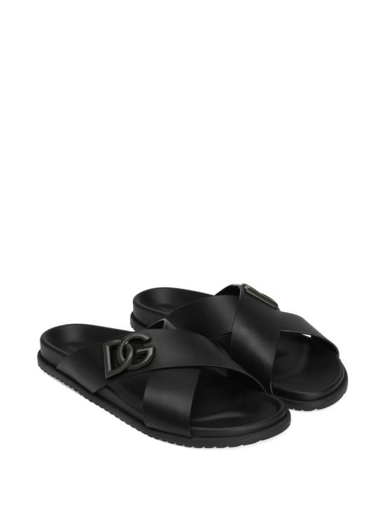 26SS 돌체앤가바나 뮬/슬리퍼 A80525 A9Q67 Black - DOLCE & GABBANA