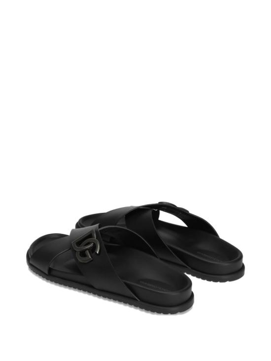26SS 돌체앤가바나 뮬/슬리퍼 A80525 A9Q67 Black - DOLCE & GABBANA