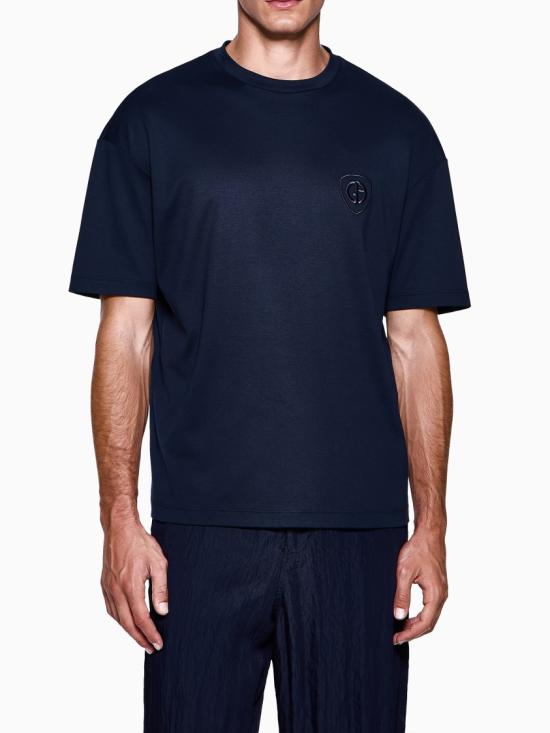 26SS 조르지오 아르마니 반팔 티셔츠 GM003351 TE10333 Black - GIORGIO ARMANI