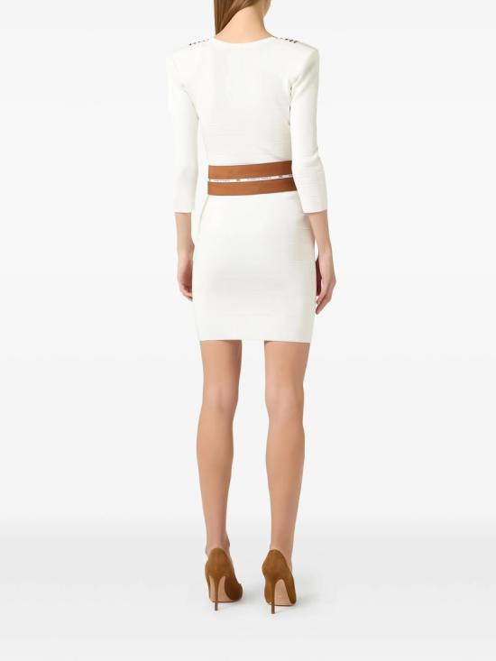 26SS 엘리자베타프랜치 미디 원피스 AM01S61E2 White - ELISABETTA FRANCHI