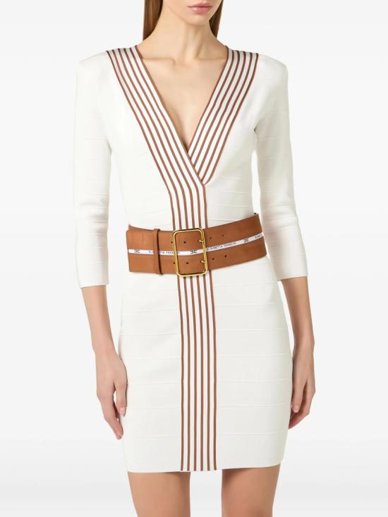 26SS 엘리자베타프랜치 미디 원피스 AM01S61E2 White - ELISABETTA FRANCHI