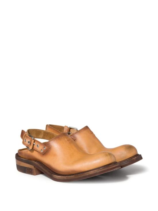 26SS 미우미우 뮬/슬리퍼 5R667E 5OD Brown - MIU MIU