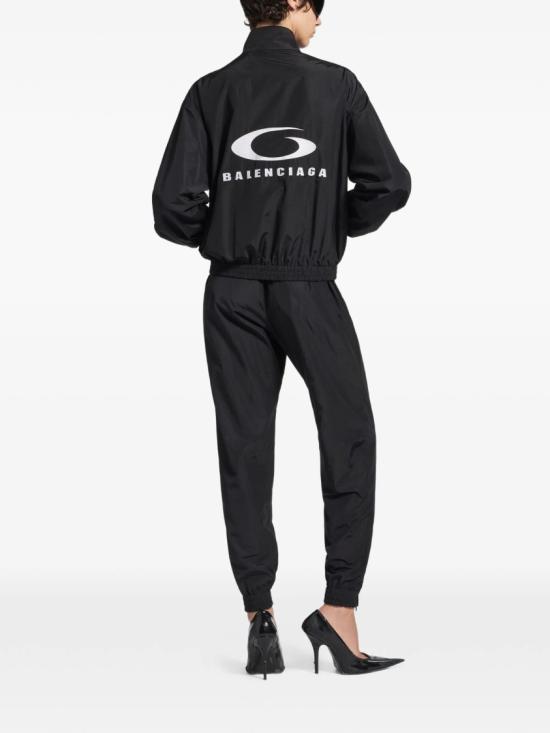 26SS 발렌시아가 루프 스포츠 아이콘 조거 펜츠 857613 TPQ38 Black - BALENCIAGA