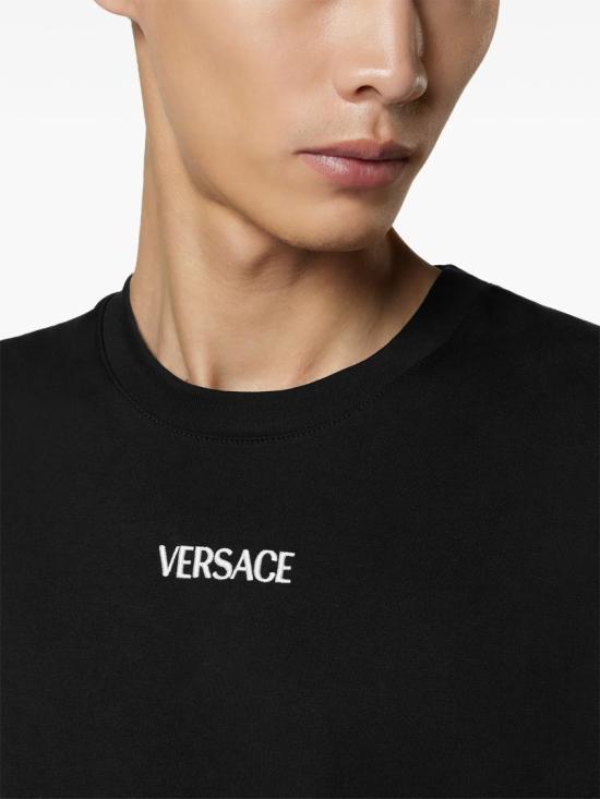 26SS 베르사체 반팔 티셔츠 1013944 1A16455 Black - VERSACE