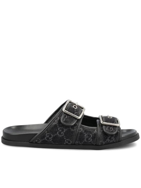 26SS 구찌 버클 슬라이드 샌들 831830 FAFPY Black