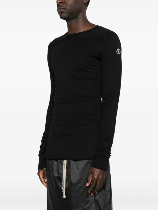 26SS 릭오웬스 몽클레어 스웨터 MU01F8D01 89AHD Black - RICK OWENS MONCLER