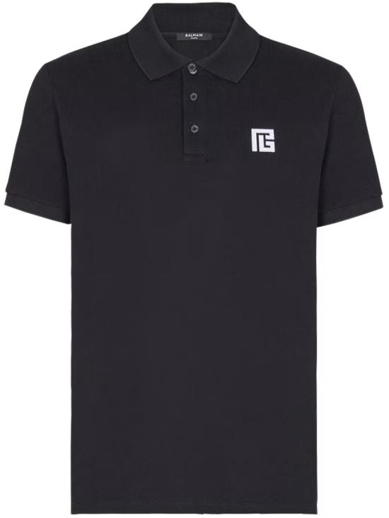 26SS 발망 폴로 티셔츠 GH1GB085 BC87 Black
