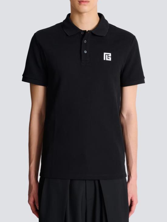26SS 발망 폴로 티셔츠 GH1GB085 BC87 Black - BALMAIN