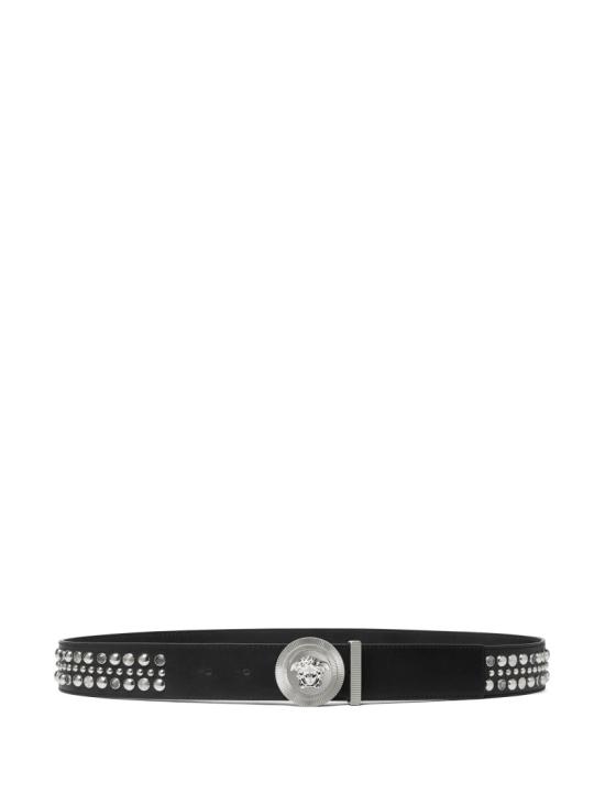 26SS 베르사체 가죽 벨트 1003873 1A16640 Black