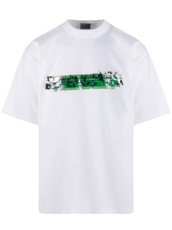 26SS 발렌시아가 반팔 티셔츠 764235 TUVI6 White