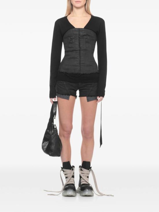 26SS 릭 오웬스 긴팔 티셔츠 RP01F6623 WS Black - RICK OWENS