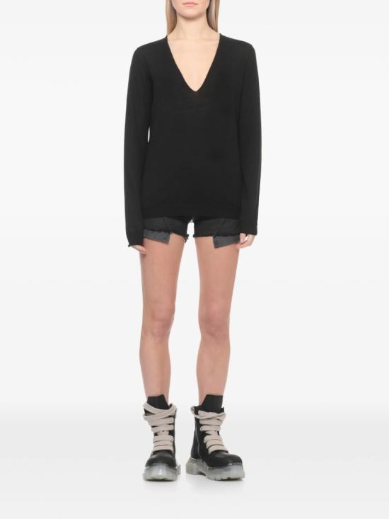 26SS 릭 오웬스 긴팔 티셔츠 RP01F6623 WS Black - RICK OWENS
