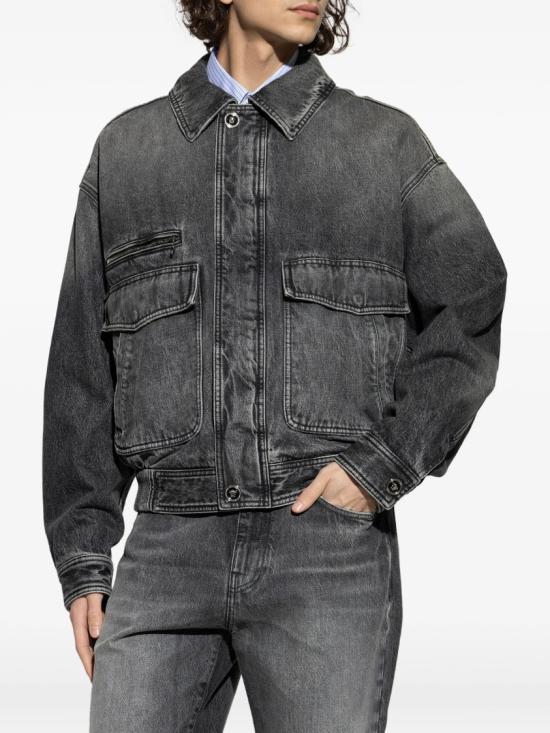 26SS 베르사체 데님 자켓 1021754 1A16053 Grey - VERSACE