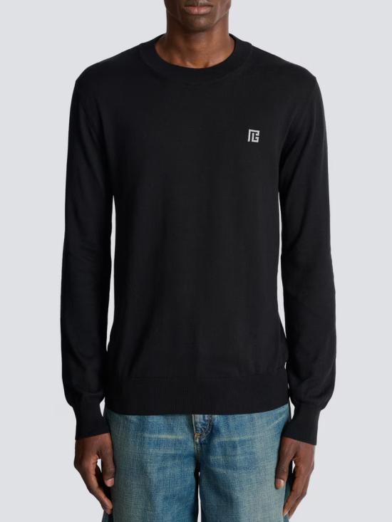 26SS 발망 스웨터 GH1KD000 KJ53 Black - BALMAIN