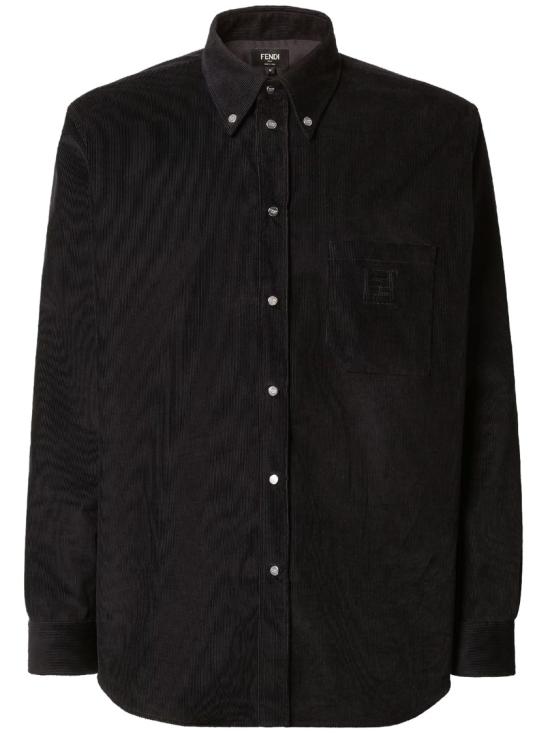 26SS 펜디 니들코드 셔츠 FS1296 ATEF Black