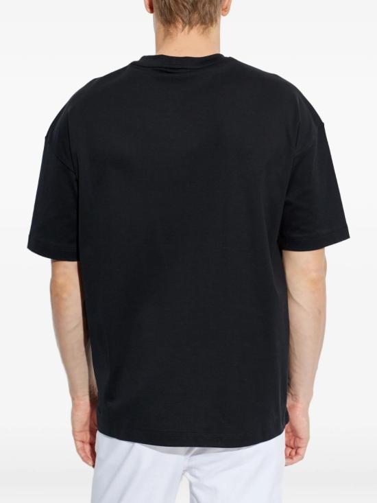 26SS 조르지오 아르마니 반팔 티셔츠 GM003351 TE10333 Black - GIORGIO ARMANI