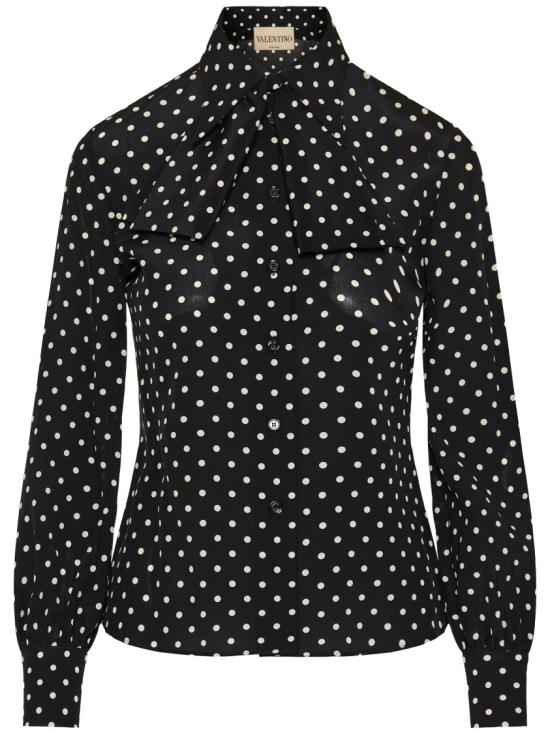 26SS 발렌티노 가라바니 블라우스 8B3AB8429DW Black