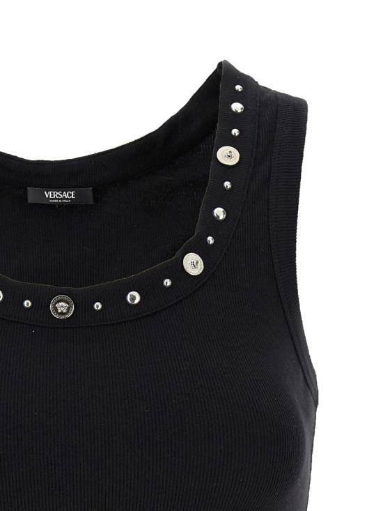 26SS 베르사체 긴팔 티셔츠 1023209 1A17221 Black - VERSACE