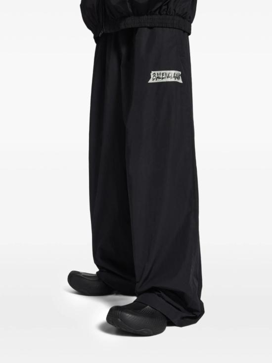 26SS 발렌시아가 마스킹 테이프  트랙팬츠 857634 TPQ38 Black - BALENCIAGA