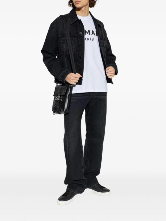 26SS 발망 반팔 티셔츠 GH1EG000 BD45 White - BALMAIN