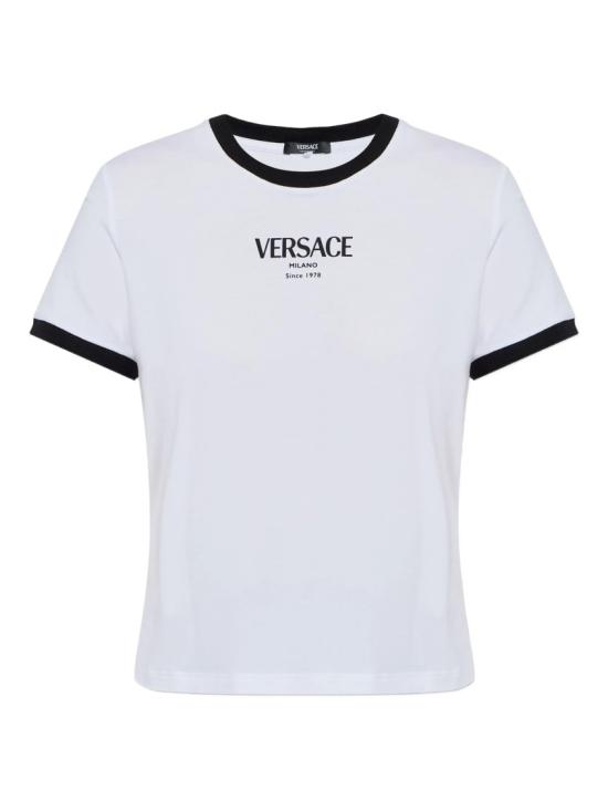 26SS 베르사체 반팔 티셔츠 1022656 1A16685 White