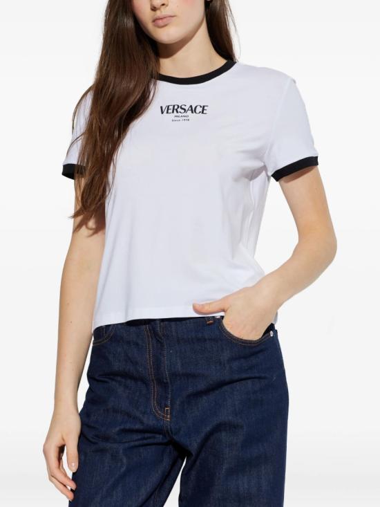 26SS 베르사체 반팔 티셔츠 1022656 1A16685 White - VERSACE