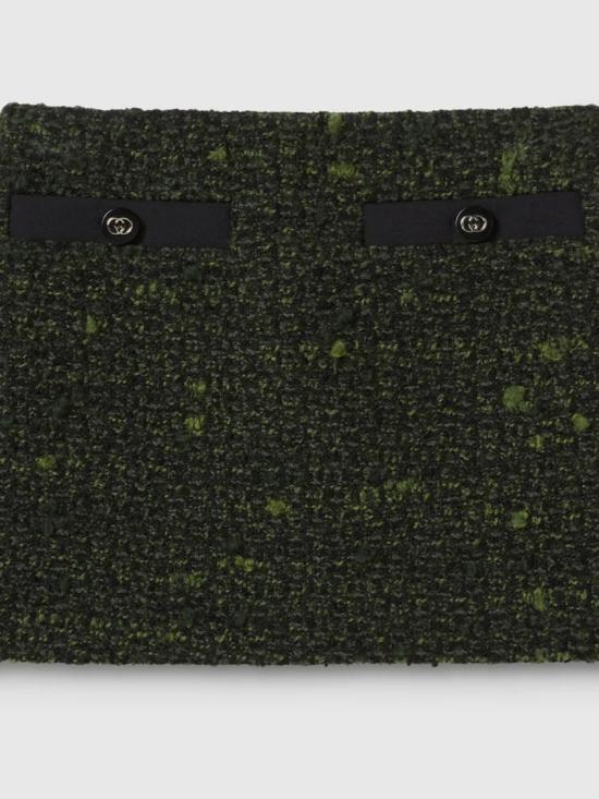 26SS 구찌 울 부클레 스커트 853017 ZAUCL Black - GUCCI