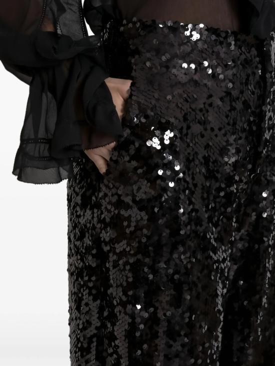 26SS 알베르타 페레티 팔라초 팬츠 A0324 1645 Black - ALBERTA FERRETTI