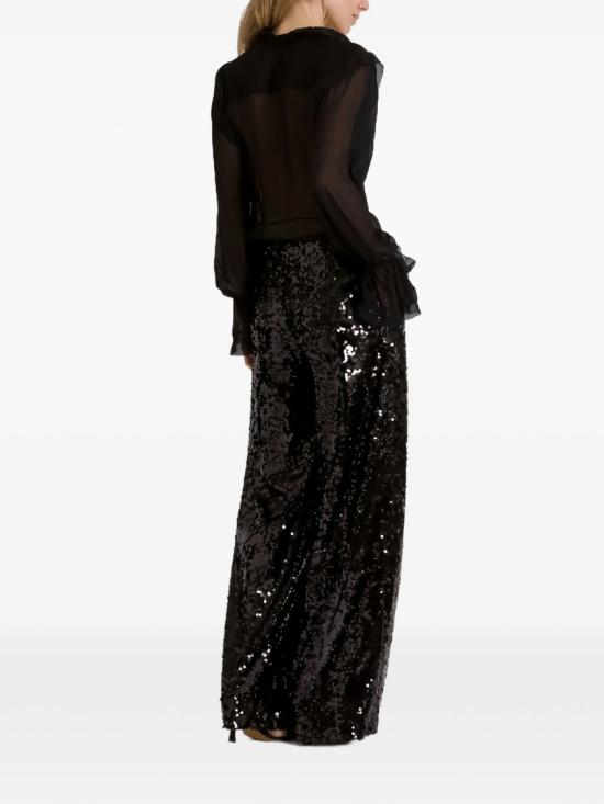 26SS 알베르타 페레티 팔라초 팬츠 A0324 1645 Black - ALBERTA FERRETTI