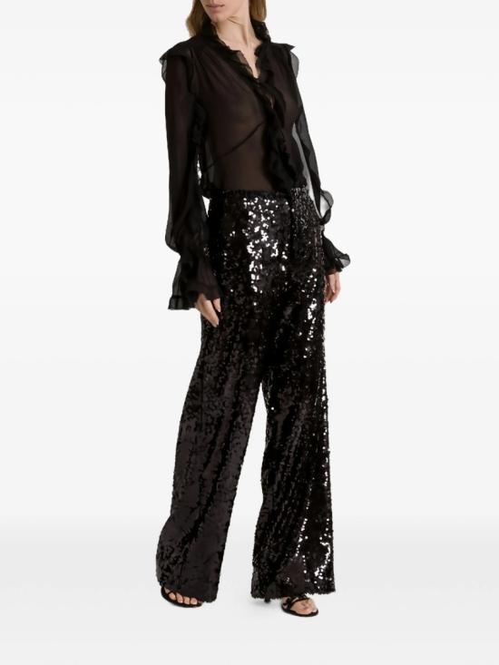 26SS 알베르타 페레티 팔라초 팬츠 A0324 1645 Black - ALBERTA FERRETTI