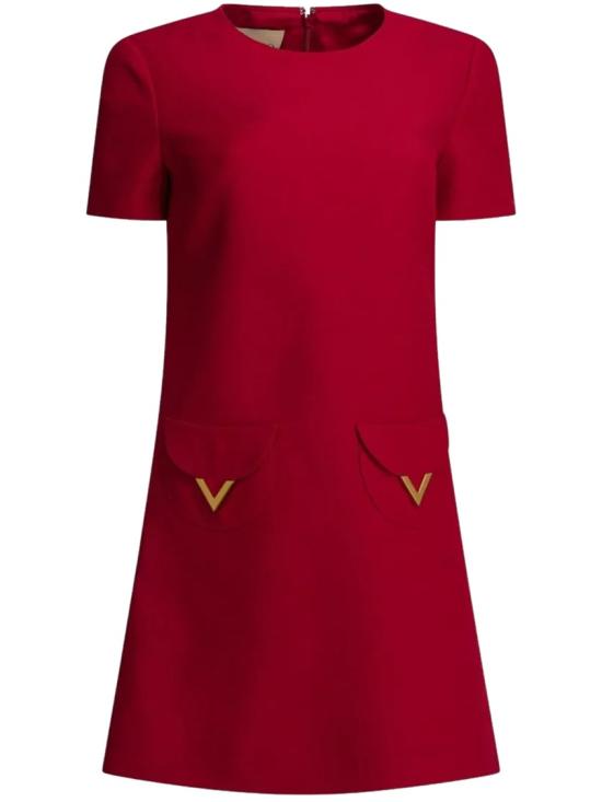 26SS 발렌티노 가라바니 미디 원피스 8B3VAJD51CF Red