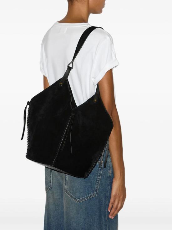 26SS 이자벨마랑 tampa 스웨이드 가죽 토트 백 PM0066FA C2C13M Black - ISABEL MARANT