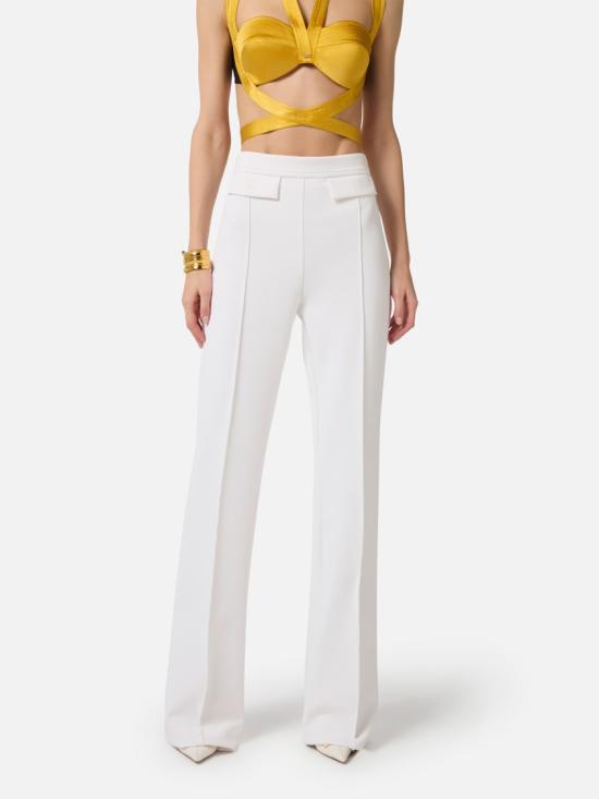 26SS 엘리자베타프랜치 스트레이트 팬츠 PA17161E2 White - ELISABETTA FRANCHI
