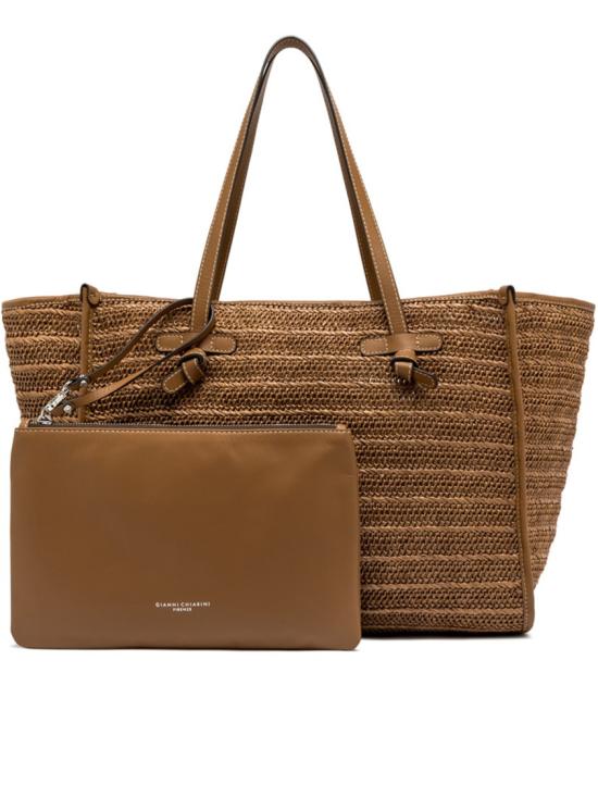 26SS 지아니 끼아리니 토트백 BS 6850 COMM RVMRK Brown - GIANNI CHIARINI