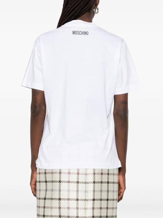 26SS 모스키노 반팔 티셔츠 A07110441 White - MOSCHINO