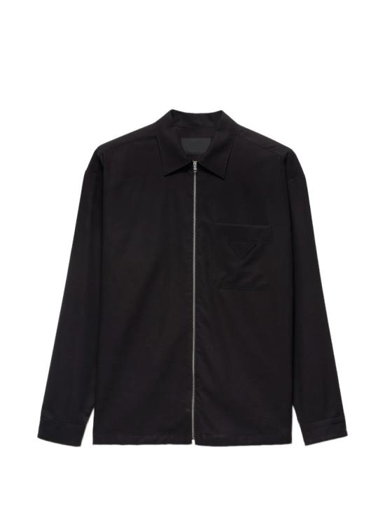 26SS 프라다 긴팔 셔츠 SC855 19AM Black
