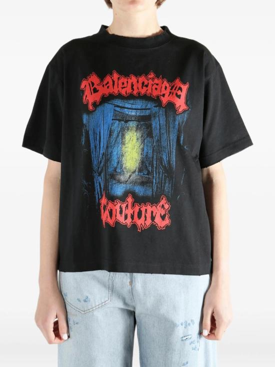 26SS 발렌시아가 반팔 티셔츠 850990 TUVD5 Black - BALENCIAGA
