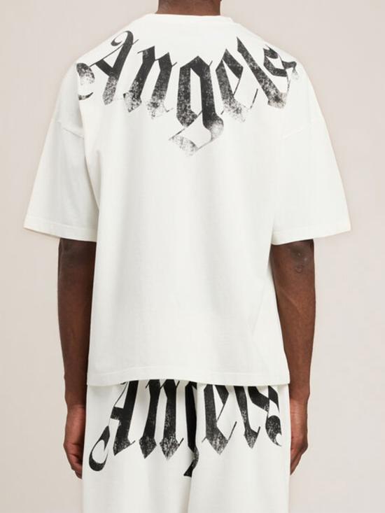 26SS 팜앤젤스 반팔 티셔츠 PMAA10DS26JER002 White - PALM ANGELS
