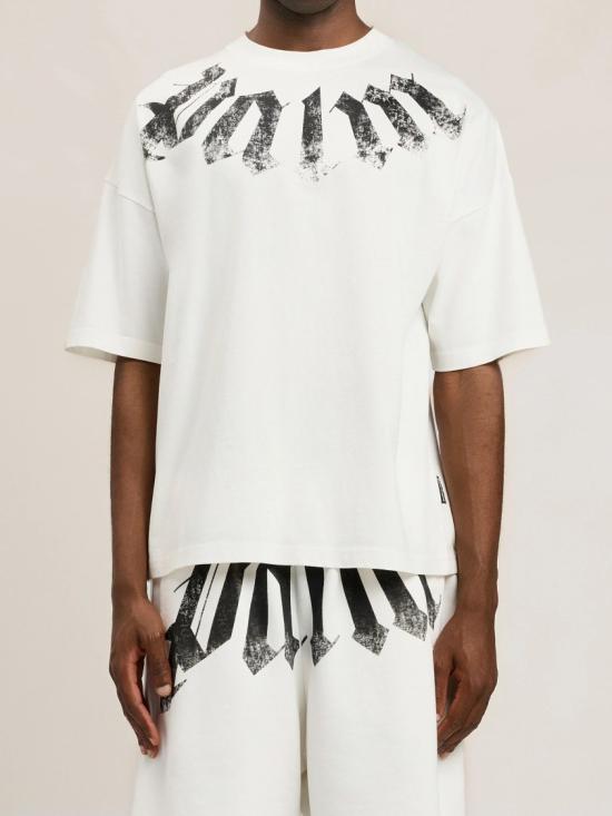 26SS 팜앤젤스 반팔 티셔츠 PMAA10DS26JER002 White - PALM ANGELS
