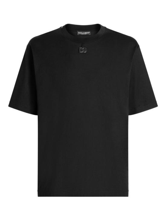 26SS 돌체앤가바나 DG 패치 코튼 티셔츠 G8PN9Z G7PXS Black