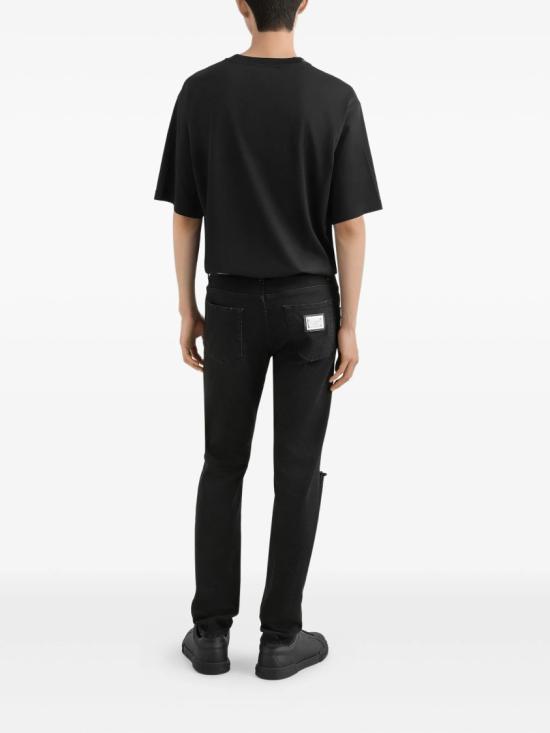 26SS 돌체앤가바나 DG 패치 코튼 티셔츠 G8PN9Z G7PXS Black - DOLCE & GABBANA