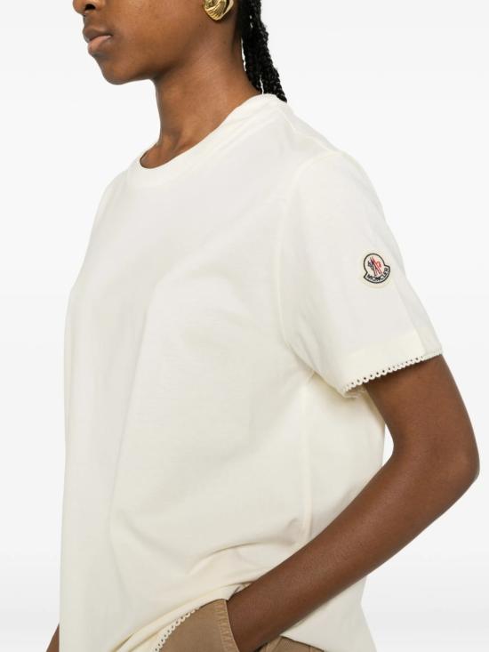 26SS 몽클레어 반팔 티셔츠 8C00027 89AUO White - MONCLER