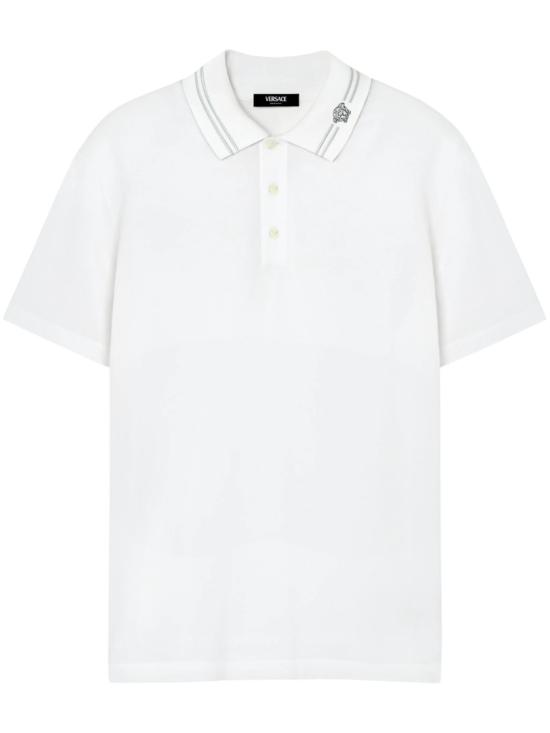 26SS 베르사체 폴로 티셔츠 1013906 1A13463 White
